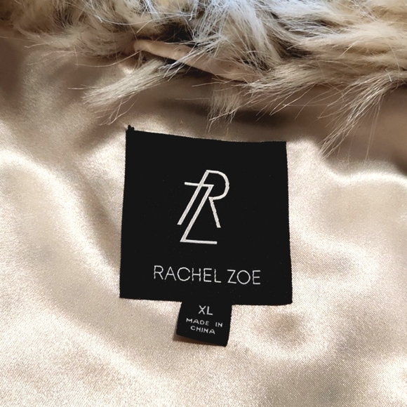 Rachel Zoe Gorgeous Luxury Faux Fur Vest Size X Large Like New!! - Picture 10 of 12